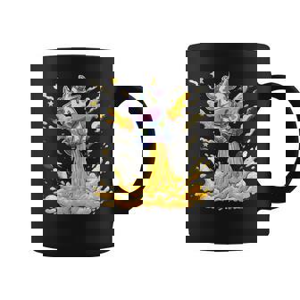 Space Cow Cartoon Cute Cow Rocket Coffee Mug | Mazezy