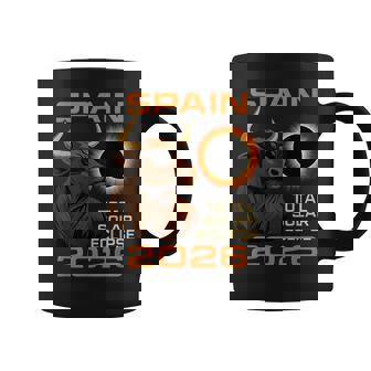 Spain 2026 Eclipse Cool Bull Solar Totality Men Women Kids Coffee Mug | Mazezy