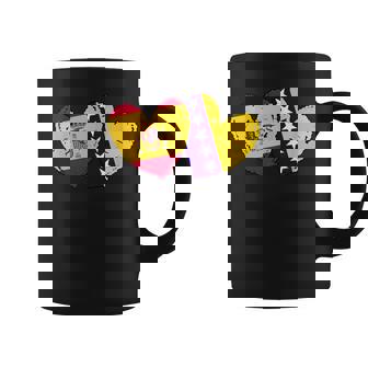 Spain Bosnia And Herzegovina Heart Flag Spanish Bosnian Coffee Mug | Mazezy