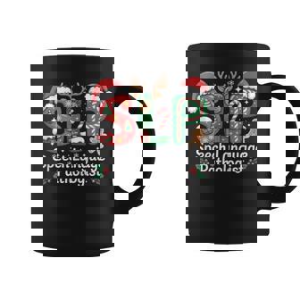 Speech Language Pathologist Slp Santa Hat Christmas Coffee Mug | Mazezy