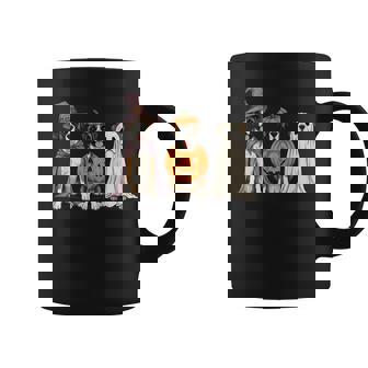 Spooky Ghost Boxer Dog Lover Pumpkin Halloween Coffee Mug | Mazezy