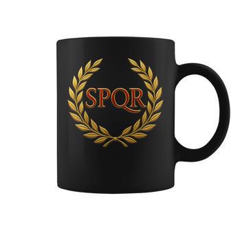 Spqr Imperio Romano -Enatus Populus Que Romanus Taza de café - Regaloses