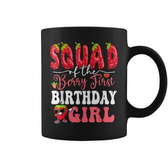 Squad Of Berry First Birthday Girl Sweet One Strawberry Coffee Mug - Thegiftio