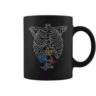 Squelette De Papillons Dans Monentre Tasse - Cadeauxyz