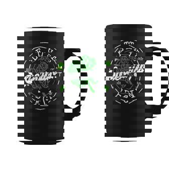 St Patrick Day Let The Shenanigans Begin Leopard Clovers Coffee Mug - Thegiftio