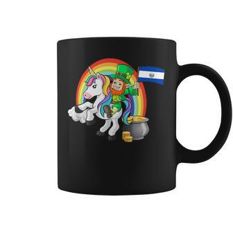 St Patricks Day Salvas Unicorn El Salvador Salvadoran Flag Coffee Mug | Mazezy