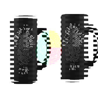 Stamped In My Soul Benin Flag Fingerprint Benin Roots Coffee Mug | Mazezy