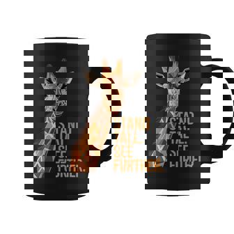 Stand Tall See Further Giraffe Animal Motivational Wildlife Coffee Mug | Mazezy