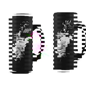 State Of West Virginia Flower The Rhododendron Coffee Mug | Mazezy