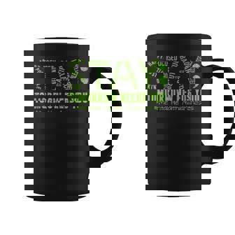 Stay Mental Health Awareness Brain Illness Green Ribbon Coffee Mug | Mazezy