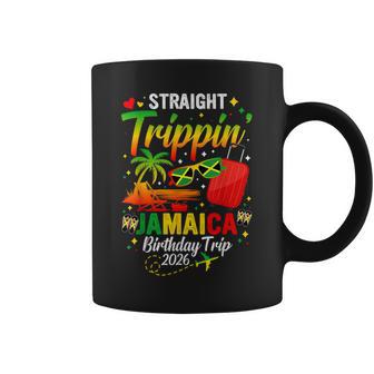 Straight Trippin' Jamaica Vacation 2026 Birthday Family Trip Coffee Mug - Thegiftio UK