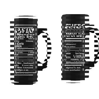 Stuffing Nutrition Facts Matching Thanksgiving Recipe Coffee Mug | Mazezy