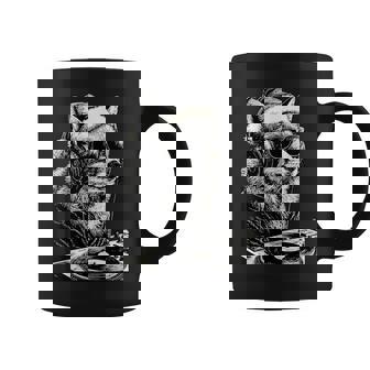 Stylish Fox Dj With Sunglasses Santa Hat Christmas Music Coffee Mug | Mazezy