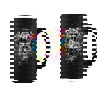 Sugar Skull Dog Dia De Los Muertos For Women Coffee Mug - Thegiftio