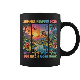 Summer Reading 2026 Unearth A Story Dinosaur Books Readers Coffee Mug - Thegiftio UK