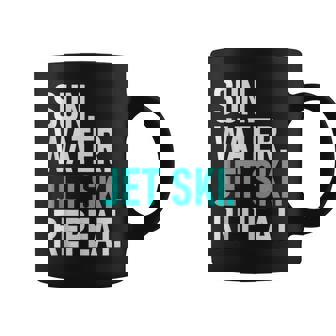 Sun Water JetSki Repeat Summer Sports Water Fun Tank Top Coffee Mug | Mazezy