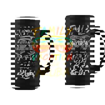 Sunglasses Retro Family Vacation 2026 Aruba Beach Matching Coffee Mug | Mazezy