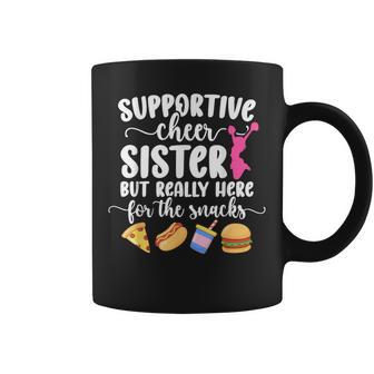 Supportive Cheer Sister Of A Cheerleader Sister Coffee Mug - Thegiftio UK