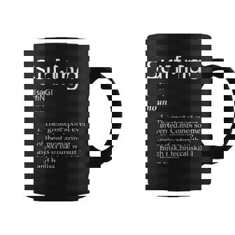 Surfing Definition Surface Water Wave Sport For Surfers Coffee Mug | Mazezy