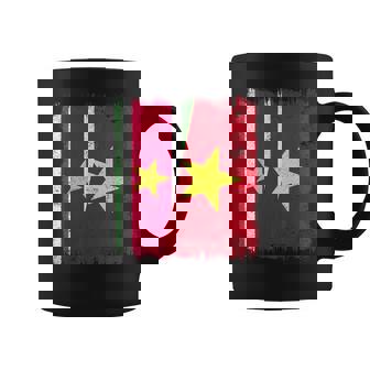 Suriname Vietnam Half Flag Surinamese Vietnamese History Coffee Mug | Mazezy