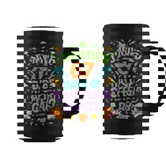 I Survived 67 Days Of Cafeteria Chaos Staff Lunch Lady Coffee Mug | Mazezy