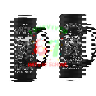 I Survived 67 Days Of School 7th Grade Teacher Christmas Coffee Mug | Mazezy