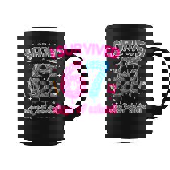 I Survived 67 Days Of School Six Seven 6 7 Teacher 67 Days Coffee Mug | Mazezy