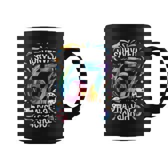 I Survived 67 Days Of School Teacher Painting 6 7 Meme Coffee Mug | Mazezy