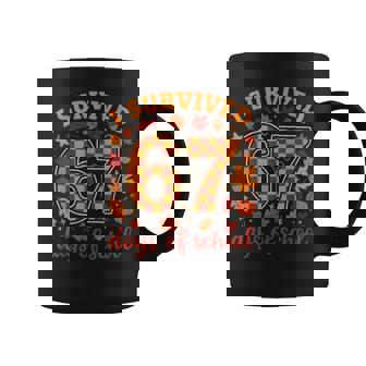 I Survived 67 Days Of School Teacher Thanksgiving Fall Coffee Mug | Mazezy