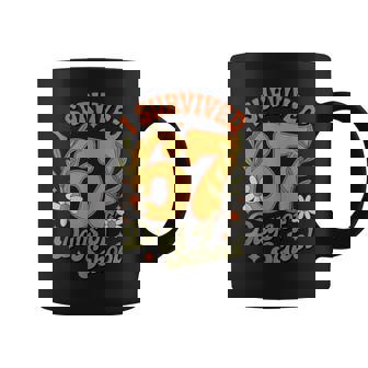 I Survived 67 Days Of School Teachers Students Retro Coffee Mug - Thegiftio