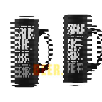 Swim Bike Run スイム バイク ラン ビール トライアスロン トライアスロン スポーツ メンズ レディース コーヒーマグ - Kawaiitshirt