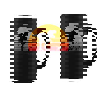 T-Rex Walking Beagle Trex Tyrannosaurus Cute Orange Coffee Mug | Mazezy