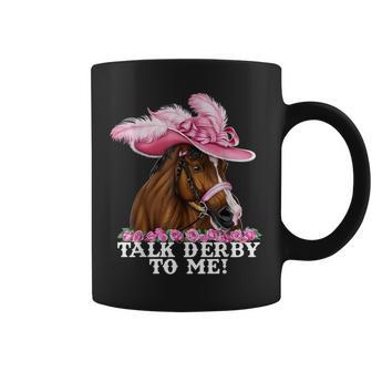 Talk Derby To Me Horse Racing Derby Day Coffee Mug - Thegiftio UK