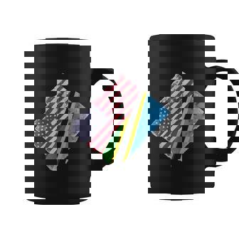 Tanzania USA Flag Tshirt Coffee Mug | Mazezy
