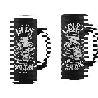 Taxidermy Shirts I Collect Dead Things Racoon Skull Coffee Mug | Mazezy