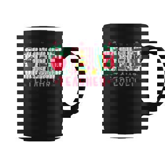 Teacher Apple Xmas Tree Pencil Teacher Christmas Coffee Mug | Mazezy