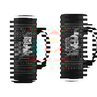 Tech The Halls Ugly Computer Geek Festive Christmas Coffee Mug | Mazezy