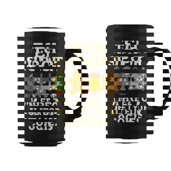 Tech Support Here To Delete Cookies Christmas Pajama Coffee Mug | Mazezy