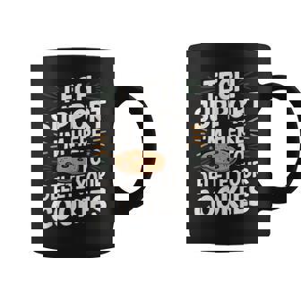 Tech Support I'm Here To Delete Your Cookies Christmas Xmas Coffee Mug | Mazezy