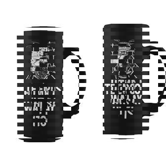 The Tempo Is What I Say It Is Drummer Coffee Mug | Seseable FR