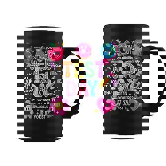 Test Day Rock The Test Testing Day Motivational Teacher Kids Coffee Mug | Mazezy