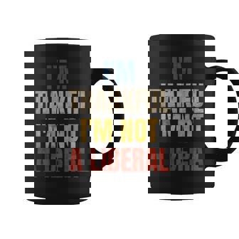 Thank God I’M Thankful I’M Not A Liberal Thanksgiving Back Coffee Mug - Thegiftio