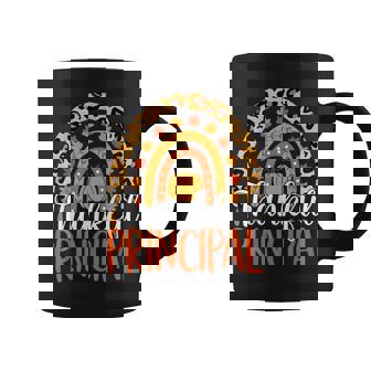 Thankful Principal Rainbow Fall Principal Thanksgiving Coffee Mug - Thegiftio