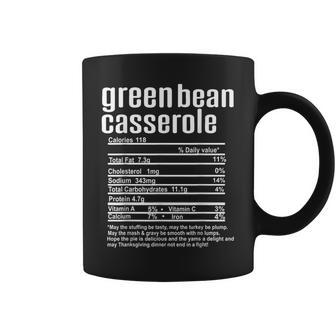 Thanksgiving Christmas Green Bean Casserole Nutritional Fact Coffee Mug - Thegiftio UK