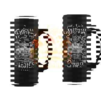 Thanksgiving With My Gnomies Fall Autumn Gnome Family Coffee Mug - Monsterry