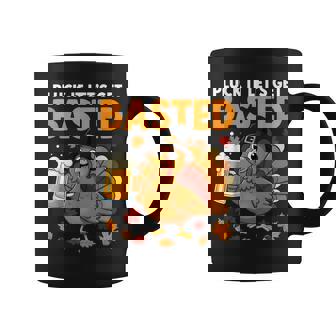 Thanksgiving Pluck It Lets Get Basted Fall Dad Men Coffee Mug - Thegiftio