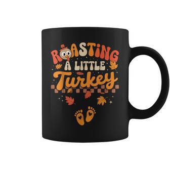 Thanksgiving Roasting A Little Turkey Pregnancy Coffee Mug - Thegiftio UK