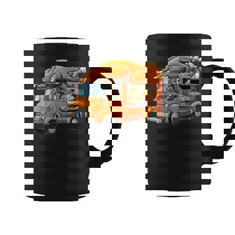 Thanksgiving Turkey Driving Food Truck Feast Coffee Mug | Mazezy