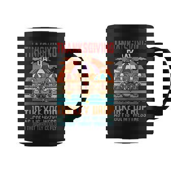 Thanksgiving Turkey Drop God s My Witness Skydiving Sunset Coffee Mug | Mazezy