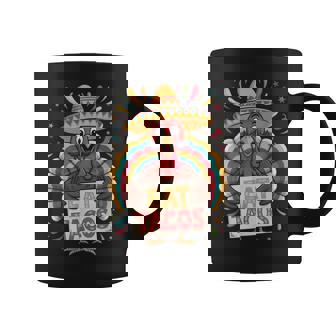 Thanksgiving Turkey Eat Tacos Sombrero Fiesta Mexican Coffee Mug | Mazezy